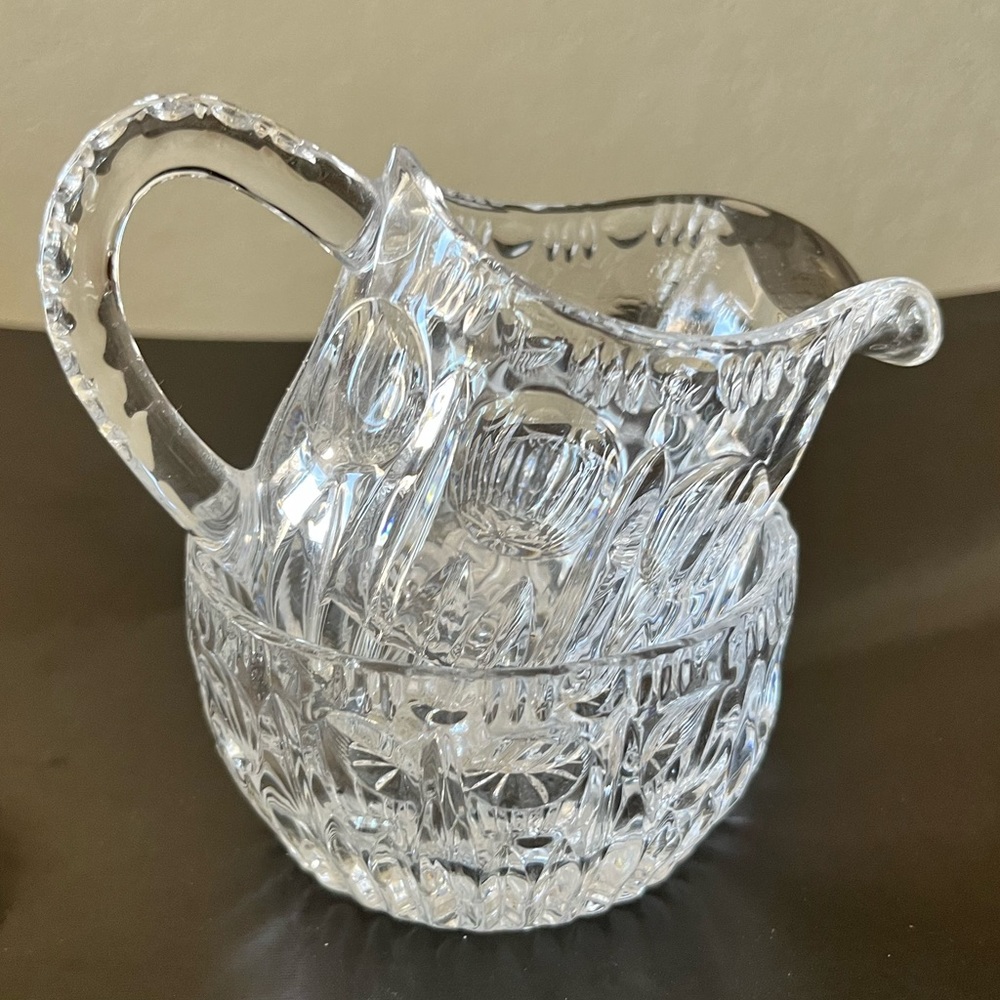 Gorham Althea Lead Crystal Creamer & Sugar Bowl Set Made in West Germany